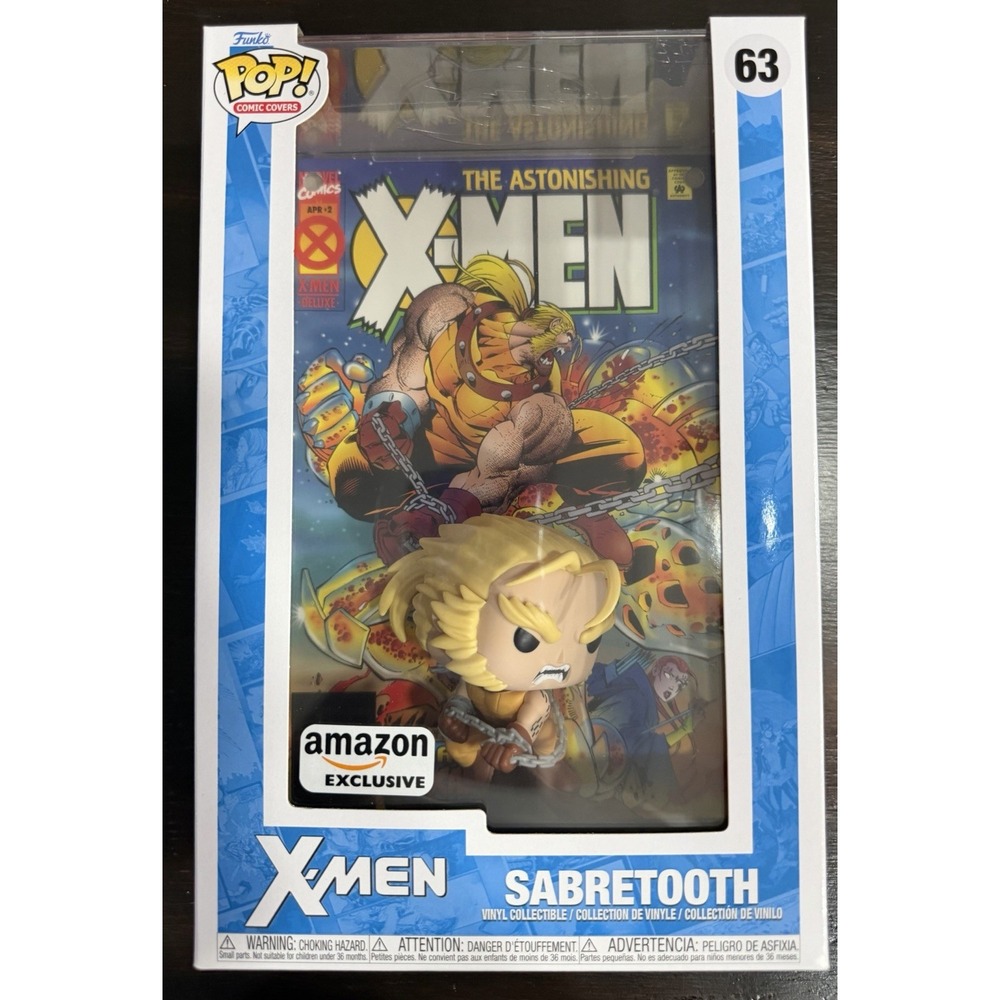 Funko Pop! Comic Book Cover with Case: Marvel - Sabretooth - Amazon (Exclusive)